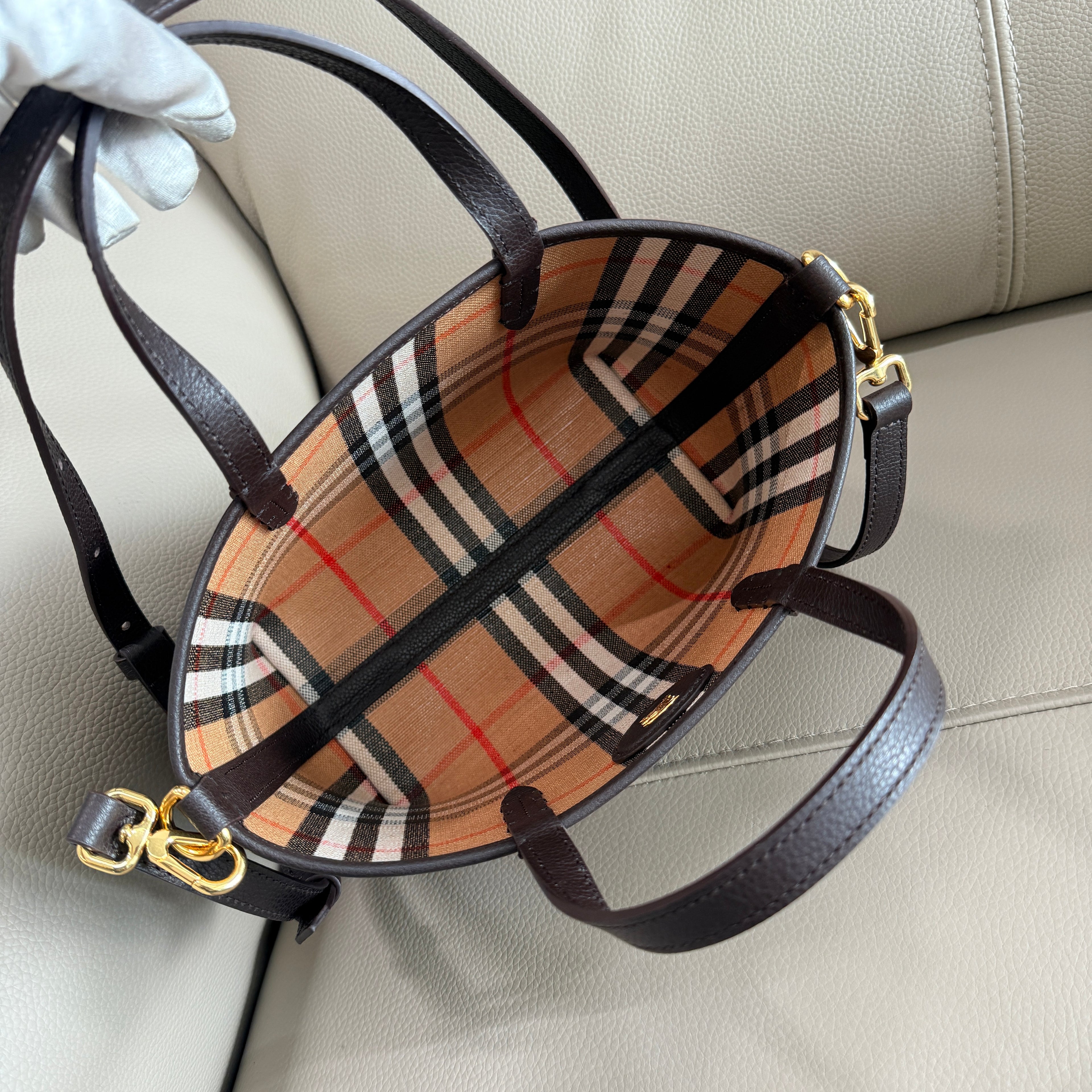 Reversible Heritage-Style Tote Bag – Soft, Everyday Carryall for Effortless Elegance